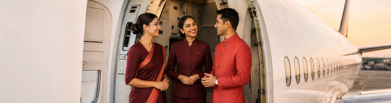 Airline cabin crew professionals