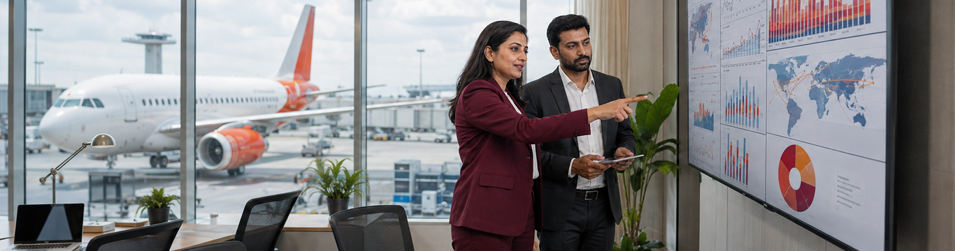 Airline finance professionals